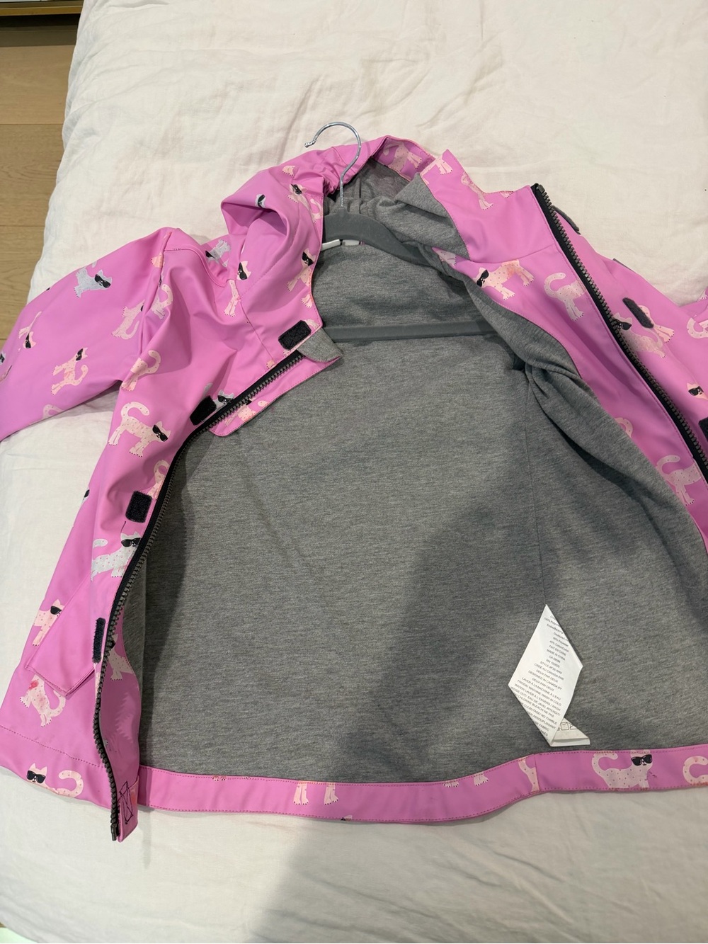 Deux par Deux color changing lined raincoat and hat - Picture 5 of 7